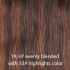 1#/3# evenly blended with 33# highlights